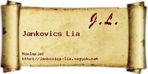 Jankovics Lia névjegykártya